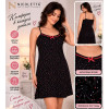 b4-81393 Nicoletta Сорочка женская на бретельках, S-XL, 1 пачка (4 шт)