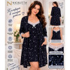 b4-84334 Nicoletta Комплект женской одежды для сна: халат и сорочка, большие размеры, 2XL-5XL, 1 пачка (4 шт)