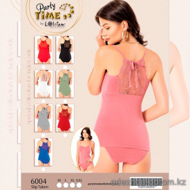 e1-6004 Комплект женского нижнего белья: майка и трусики, M-2XL, cotton, 1 пачка (4 шт)