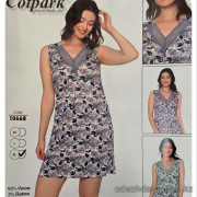 b4-10668 Cotpark Сорочка женская без рукавов, M-XL, 1 пачка (3 шт)