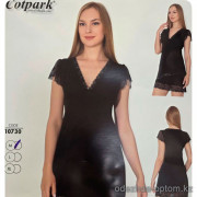 b4-10730 Cotpark Сорочка женская с короткими рукавами, M-XL, 1 пачка (3 шт)