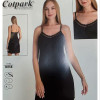 b4-18158 Cotpark Сорочка женская на бретельках, M-XL, 1 пачка (3 шт)
