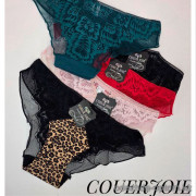 b4-1903 Coeur joie Трусики женские кружевные, M-XL, 1 пачка (6 шт)