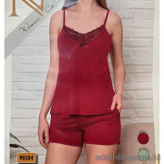 b4-90504 Nicoletta Комплект женской пижамы: майка и шорты, S-XL, 1 пачка (4 шт)