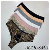 b4-P6578 Acousma Трусики женские танго, M-XL, 1 пачка (6 шт)