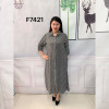 w7-F7421 Платье-Рубашка женская свободного кроя, большие размеры, 1 шт