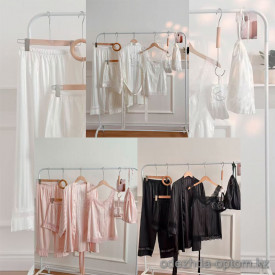 b15-3109 Комплект женской шелковой одежды для сна 6в1, стандарт, 1 пачка (3 шт)