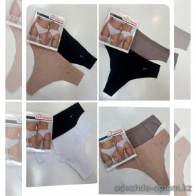 b4-20345 Трусики женские стринги, S-XL, 1 пачка (24 шт) b4-20345 Трусики женские стринги, S-XL, 1 пачка (24 шт)