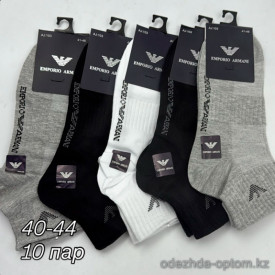 n4-AJ103 Носки мужские спортивные, 40-44, 1 пачка (10 пар)