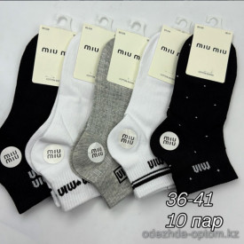 n4-BS028 MIU MIU Носки женские, 36-41, 1 пачка (10 пар)