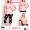 d7-4416-2 Rubina Комплект женской домашней одежды, М-XL, 1 пачка (3 шт)