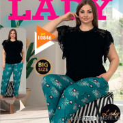e1-10846 Lady Lingerie Комплект домашней одежды для полных дам, 2XL-4XL, cotton, 1 пачка (3 шт)
