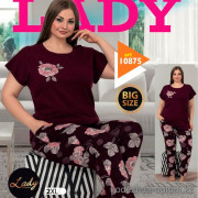 e1-10875 Lady Lingerie Комплект домашней одежды для полных дам, 2XL-4XL, cotton, 1 пачка (3 шт)