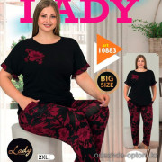 e1-10883 Lady Lingerie Комплект домашней одежды для полных дам, 2XL-4XL, cotton, 1 пачка (3 шт)
