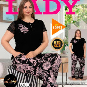 e1-10893 Lady Lingerie Комплект домашней одежды для полных дам, 2XL-4XL, cotton, 1 пачка (3 шт)