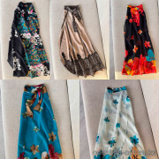 b15-0086 Парео женский с принтом, стандарт, 1 пачка (5 шт)