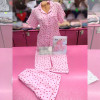 b6-3347-1 Комплект женской пижамы: рубашка, штаны и шорты, M-XL, 1 пачка (3 шт)