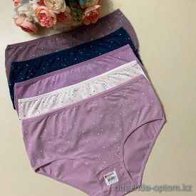 d7-258122 Donella Трусики женские высокие, 1 пачка (10 шт)