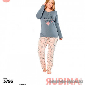 d7-3796 Rubina Комплект женской домашней одежды, 2XL-4XL, 1 пачка (3 шт)
