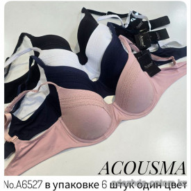 b4-A6527 Acousma Бюстгальтер на тонком поролоне, 1 пачка (6 шт)