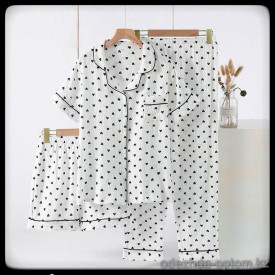 b5-3420 Комплект женской пижамы: рубашка, штаны и шорты, M-XL, 1 пачка (3 шт)