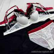 b16-92318 Комплект кружевного нижнего белья: бюстгальтер и трусики, чашка C, 1 пачка (3 шт)