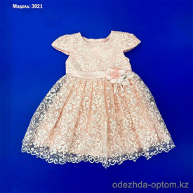 d1-3021 Платье детское ажурное, 2-6 лет, подклад хлопок, 1 пачка (5 шт)