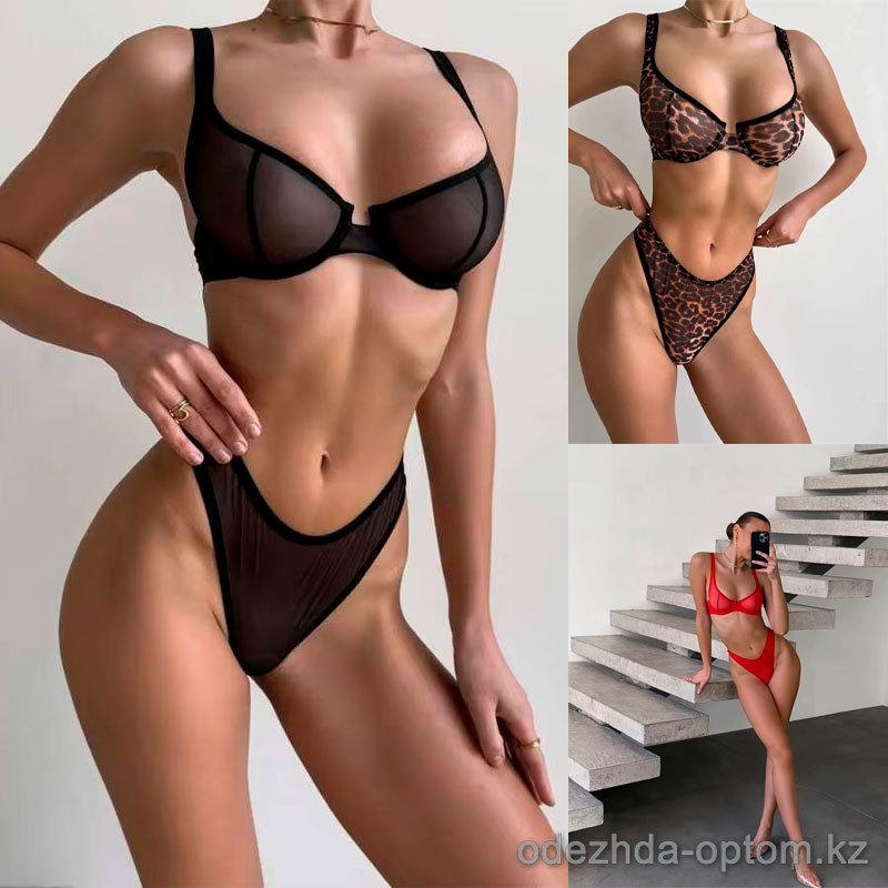 b13-1202 Комплект нижнего белья: бюстгальтер без поролона и стринги, S-L, 1 пачка (3 шт) b13-1202 Комплект нижнего белья: бюстгальтер без поролона и стринги, S-L, 1 пачка (3 шт)