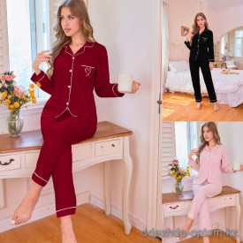 b13-3121-1 Комплект женской пижамы: рубашка и штаны, размер M, 1 пачка (3 шт) b13-3121-1 Комплект женской пижамы: рубашка и штаны, размер M, 1 пачка (3 шт)