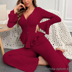 b13-51019 Комплект женской пижамы: кофта и штаны, размер M, 1 пачка (3 шт) b13-51019 Комплект женской пижамы: кофта и штаны, размер M, 1 пачка (3 шт)