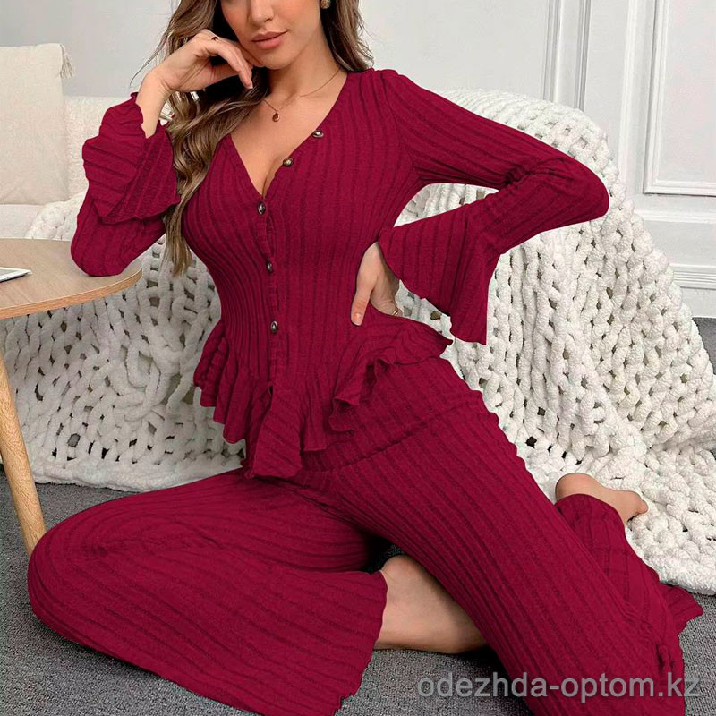 b13-51019 Комплект женской пижамы: кофта и штаны, размер M, 1 пачка (3 шт) b13-51019 Комплект женской пижамы: кофта и штаны, размер M, 1 пачка (3 шт)