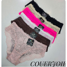 b4-1970 Coeur Joie Трусики женские кружевные, L-2XL, 1 пачка (6 шт)