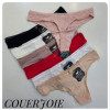 b4-2616 Coeur Joie Трусики женские однотонные стринги, S-XL, 1 пачка (6 шт)