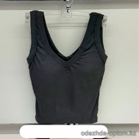 b8-0291 Топ женский однотонный, 44-46, 1 пачка (10 шт)