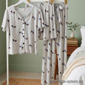 b15-2530 Комплект женской одежды для сна 3в1: кофта, шорты и штаны, 42-48, 1 пачка (4 шт) b15-2530 Комплект женской одежды для сна 3в1: кофта, шорты и штаны, 42-48, 1 пачка (4 шт)