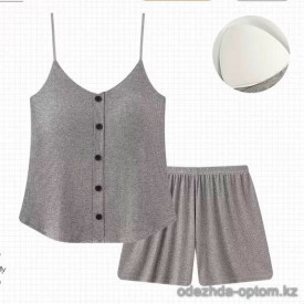 b15-25355 Комплект женской одежды для сна: майка и шорты, M-2XL, 1 пачка (3 шт) b15-25355 Комплект женской одежды для сна: майка и шорты, M-2XL, 1 пачка (3 шт)