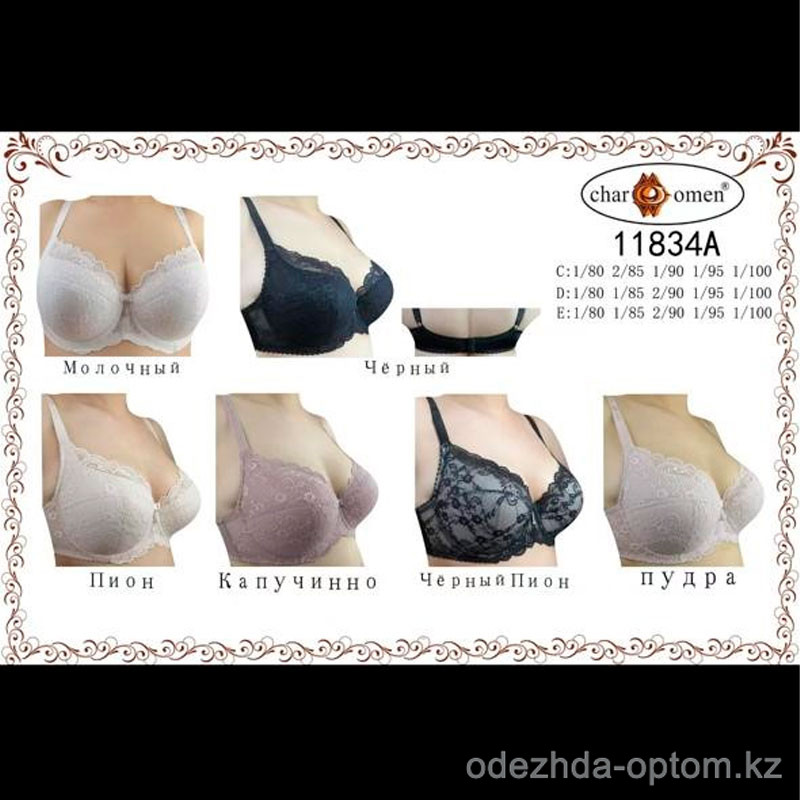 b8-11834A CharmWomen Бюстгальтер на поролоне, чашка D, 1 пачка (6 шт) b8-11834A CharmWomen Бюстгальтер на поролоне, чашка D, 1 пачка (6 шт)