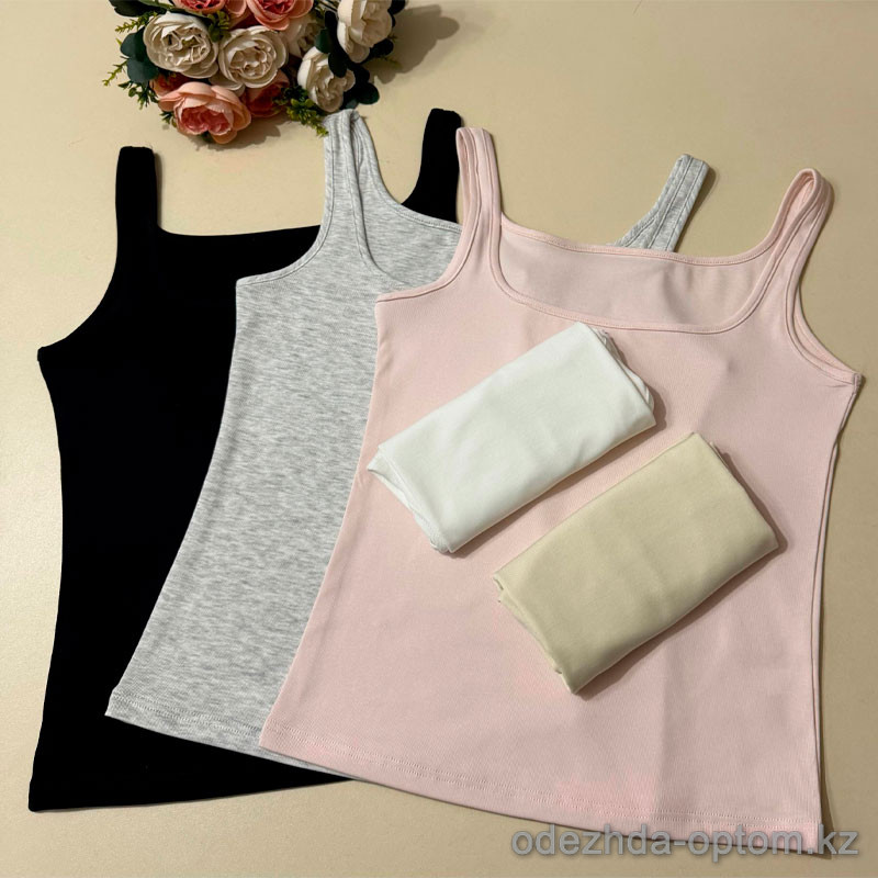 d7-0133-1 Майка женская однотонная, стандарт (44-46), 1 пачка (5 шт) d7-0133-1 Майка женская однотонная, стандарт (44-46), 1 пачка (5 шт)