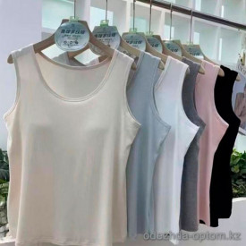 d7-B63 Майка женская на широких лямках, стандарт (52-54), 1 пачка (5 шт)