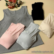 d7-B92 Майка женская с чашечками, стандарт (50-52), 1 пачка (5 шт)