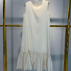 w26-1345 Платье женское однотонное без рукавов, стандарт, 1 шт