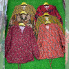 w41-0282 Рубашка женская с орнаментом без воротника, стандарт (до 50), 1 шт