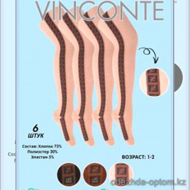 k4-XB068 Vinconte Колготки детские с лампасами, 1-2 года, 1 пачка (6 шт)