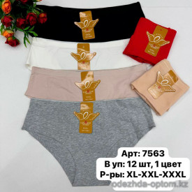 b6-7563 Lavolle Трусики женские бесшовные, хлопок, XL-3XL, 1 пачка (12 шт) b6-7563 Lavolle Трусики женские бесшовные, хлопок, XL-3XL, 1 пачка (12 шт)