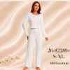 b4-82289 Комплект женской пижамы: кофта и штаны, S-XL, 1 пачка (4 шт)