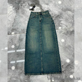 j4-0833 Юбка женская джинсовая макси, 25-29, 1 пачка (5 шт)