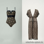 z2-57765-26 Пляжная женская туника в комплекте с купальником, 40-48, 1 пачка (5 шт)