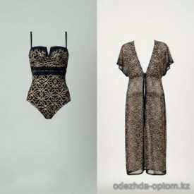 z2-57765-26 Пляжная женская туника в комплекте с купальником, 40-48, 1 пачка (5 шт)