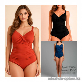 z2-F25036 Купальник женский слитный, 48-56, 1 пачка (5 шт)
