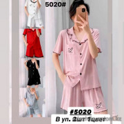 b6-5020-2 Комплект женской пижамы: рубашка и шорты, M-L, 1 пачка (2 шт)